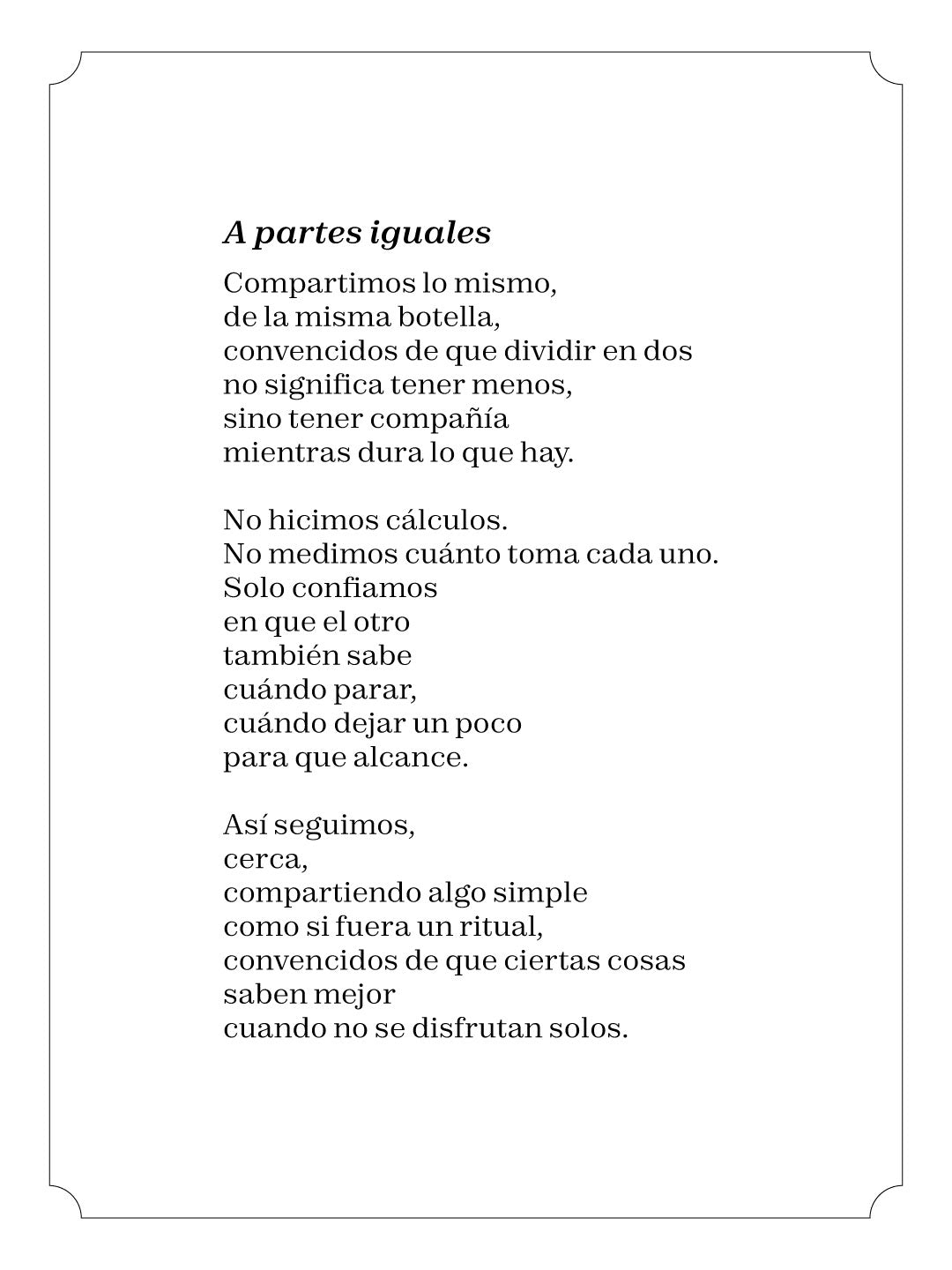 A partes iguales