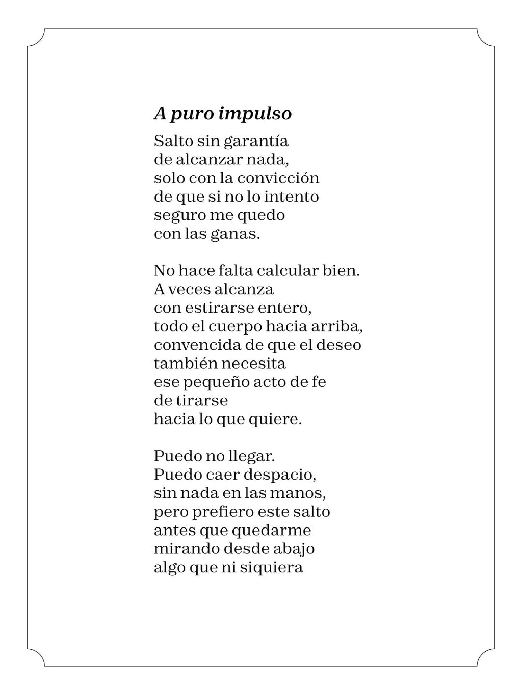 A puro impulso