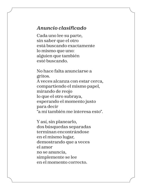 Anuncio clasificado