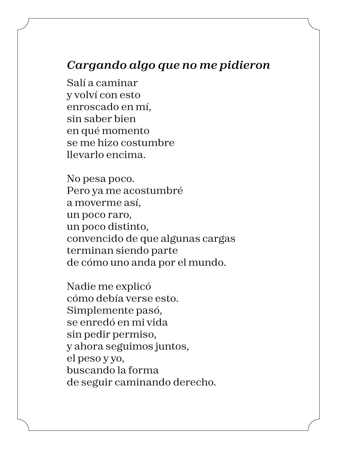 Cargando algo que no me pidieron