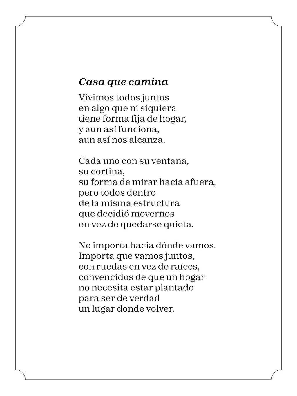 Casa que camina