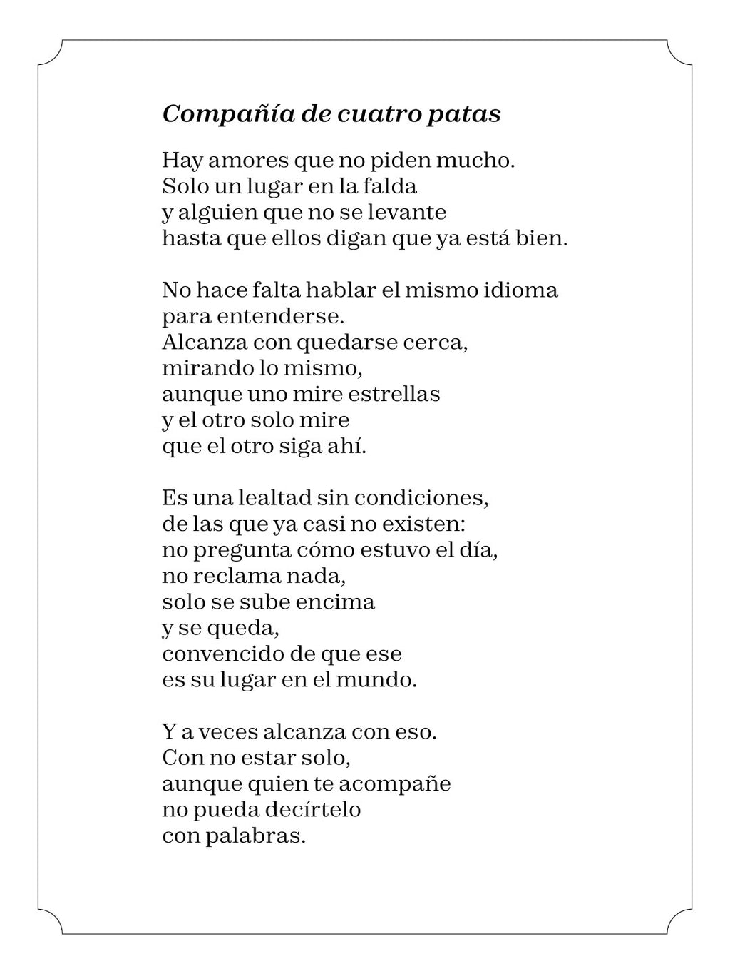Compañía de cuatro patas