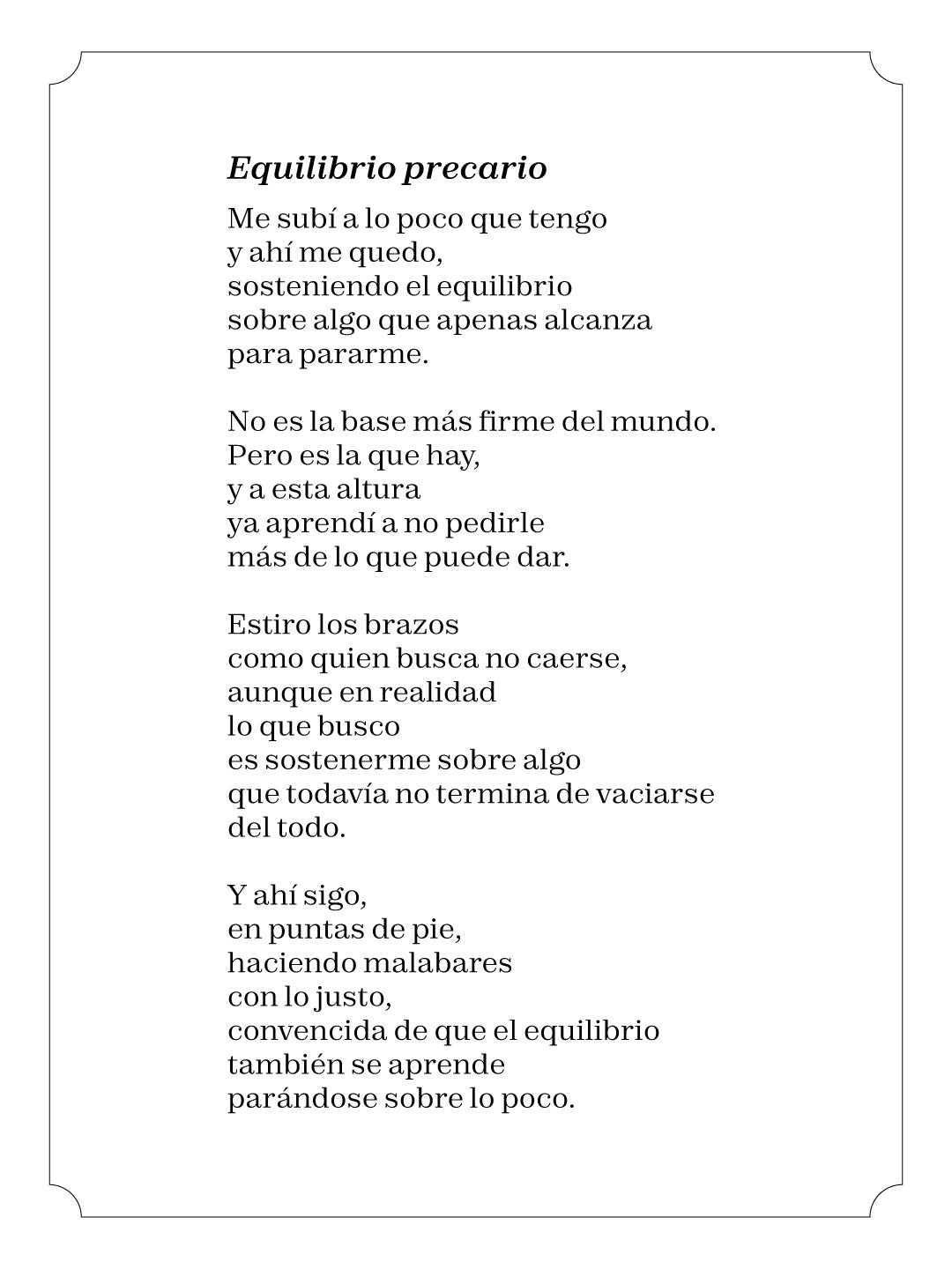 Equilibrio precario