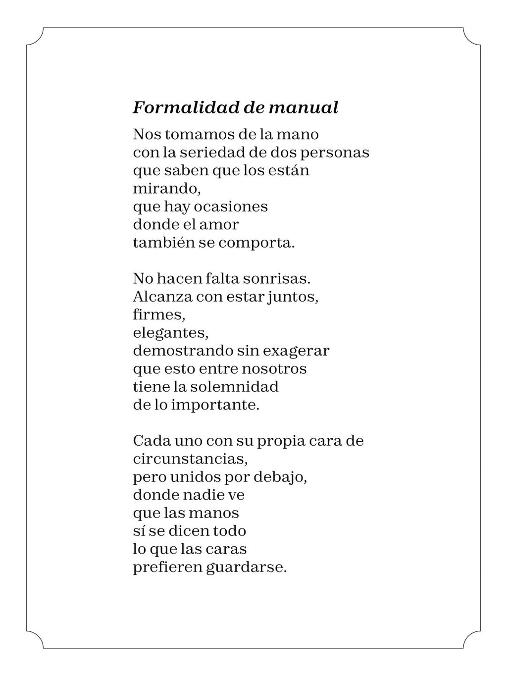 Formalidad de manual