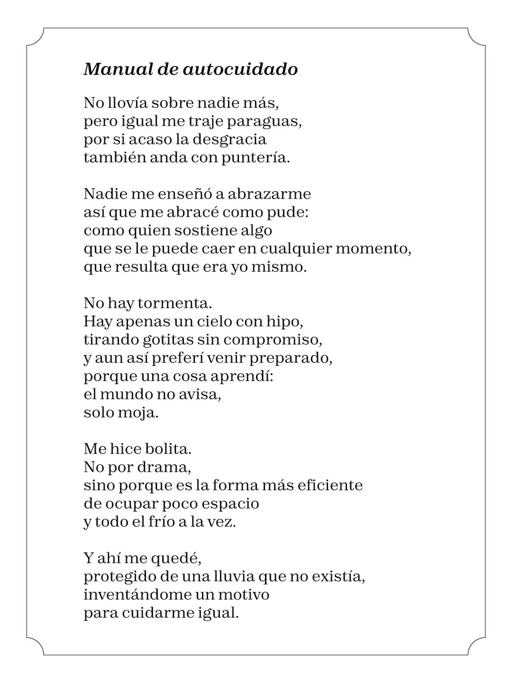 Manual de autocuidado