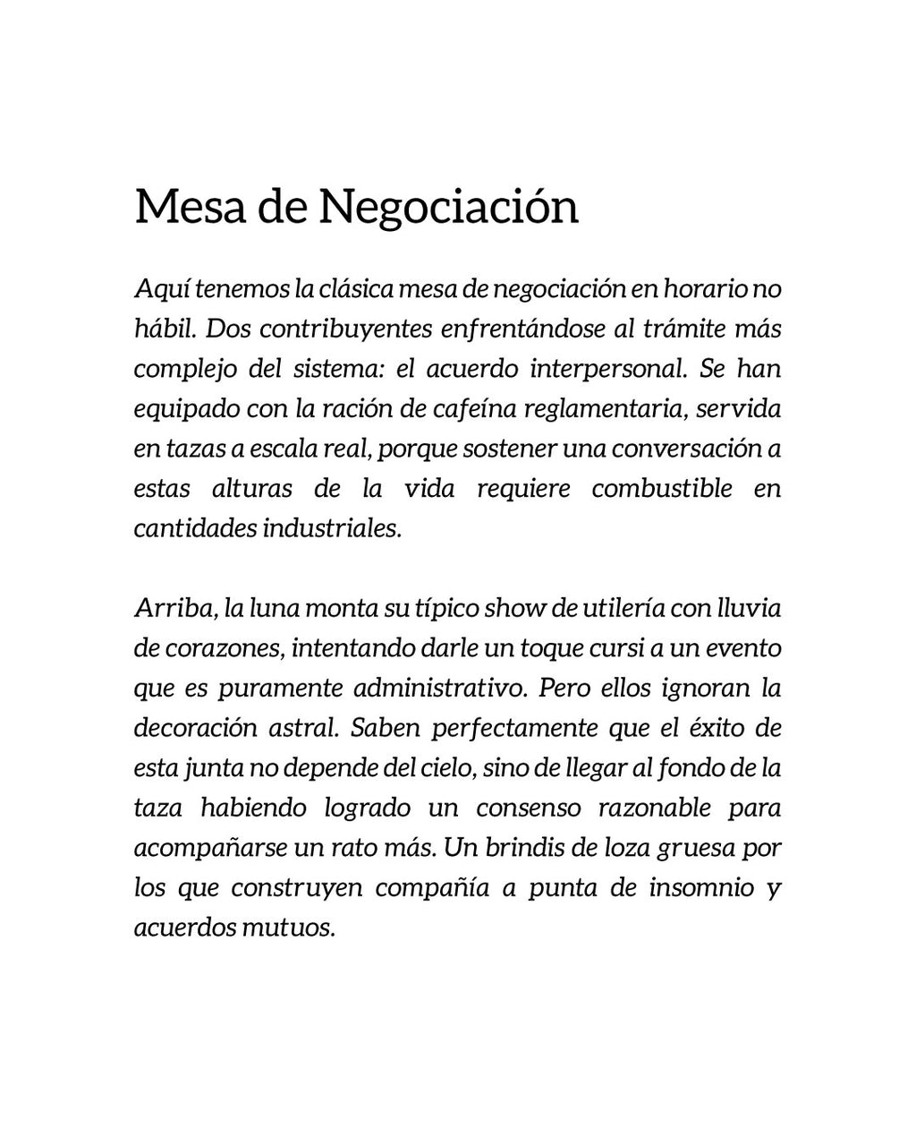 Mesa de negociación