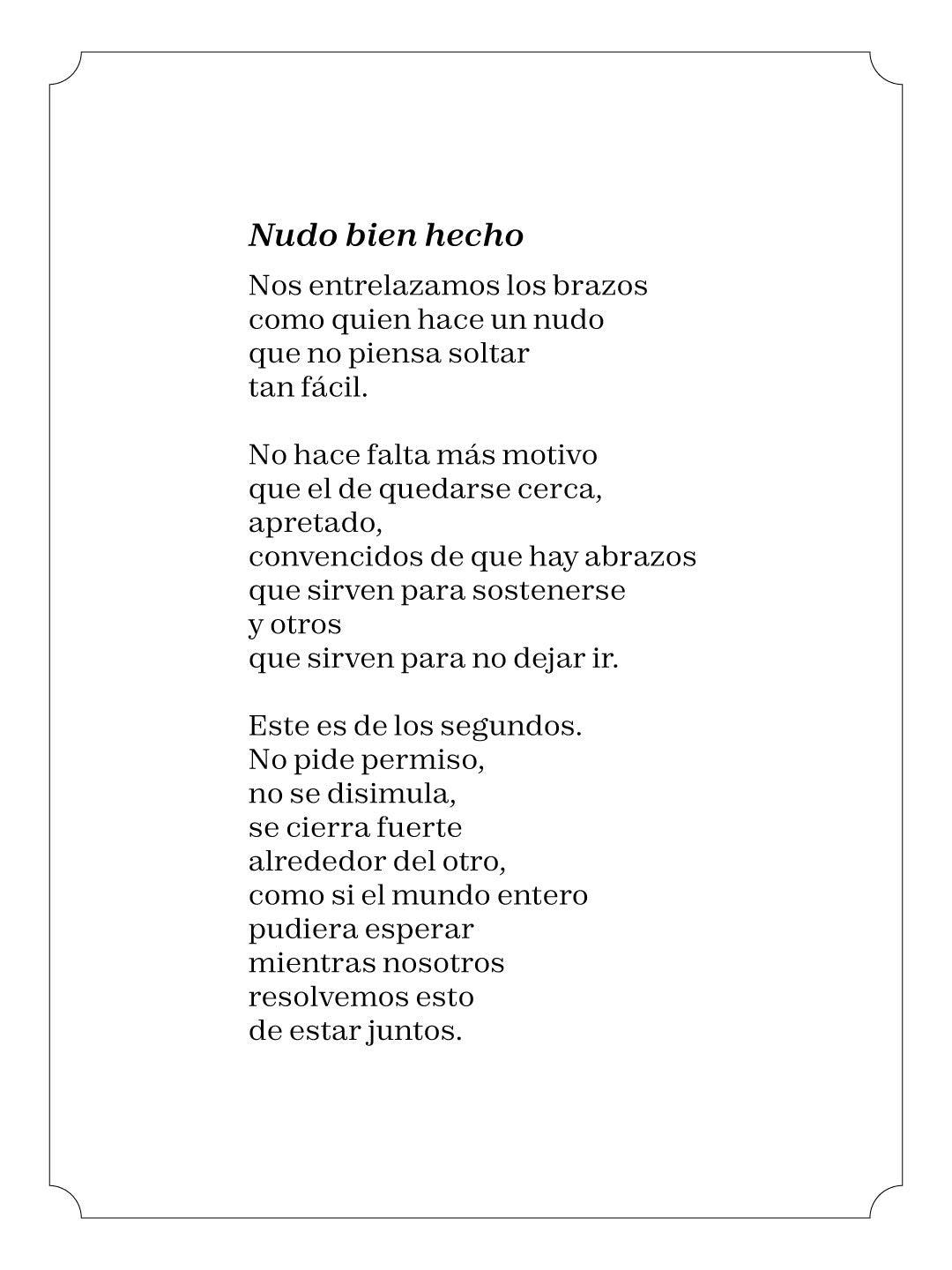 Nudo bien hecho