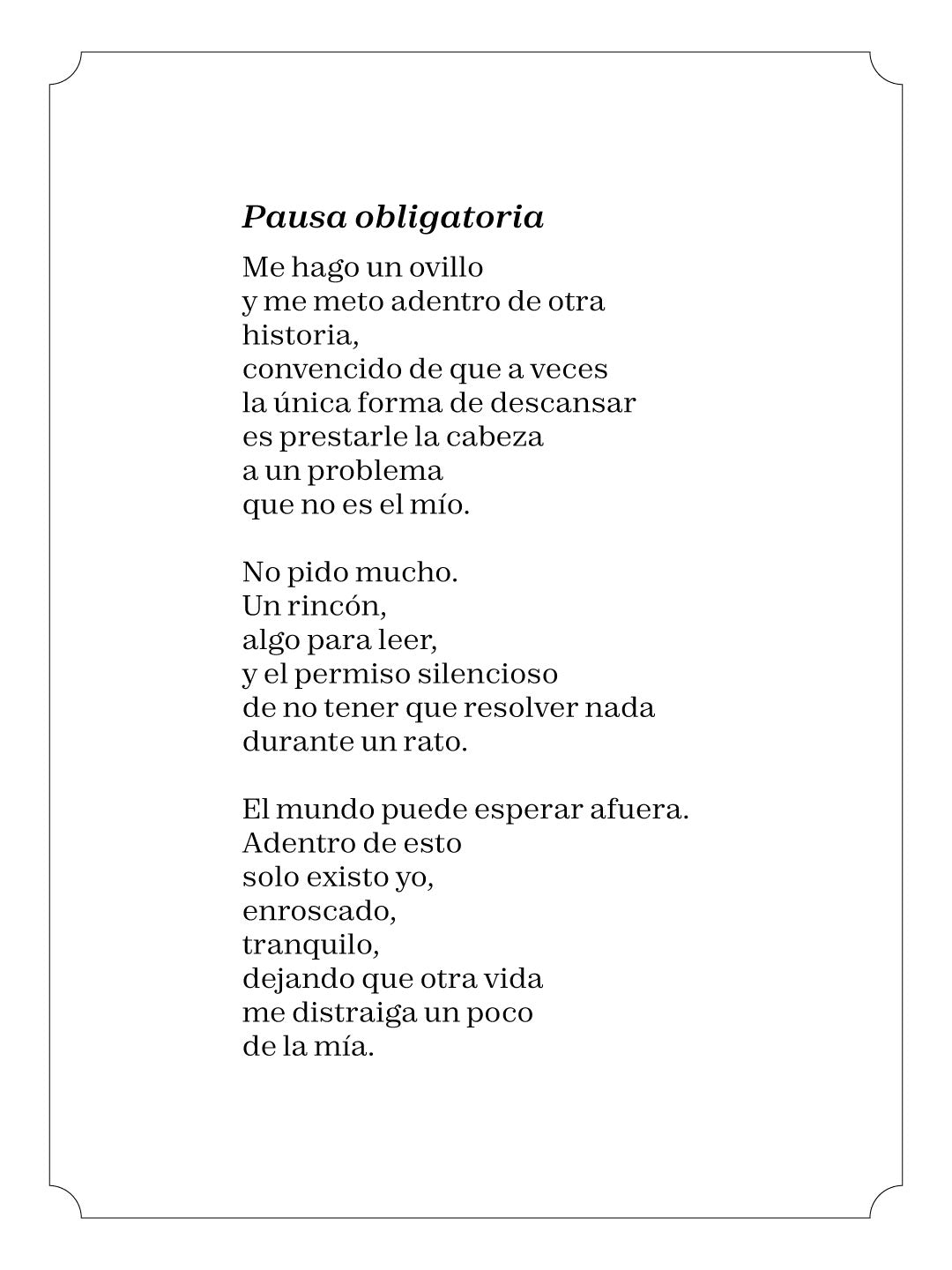 Pausa obligatoria