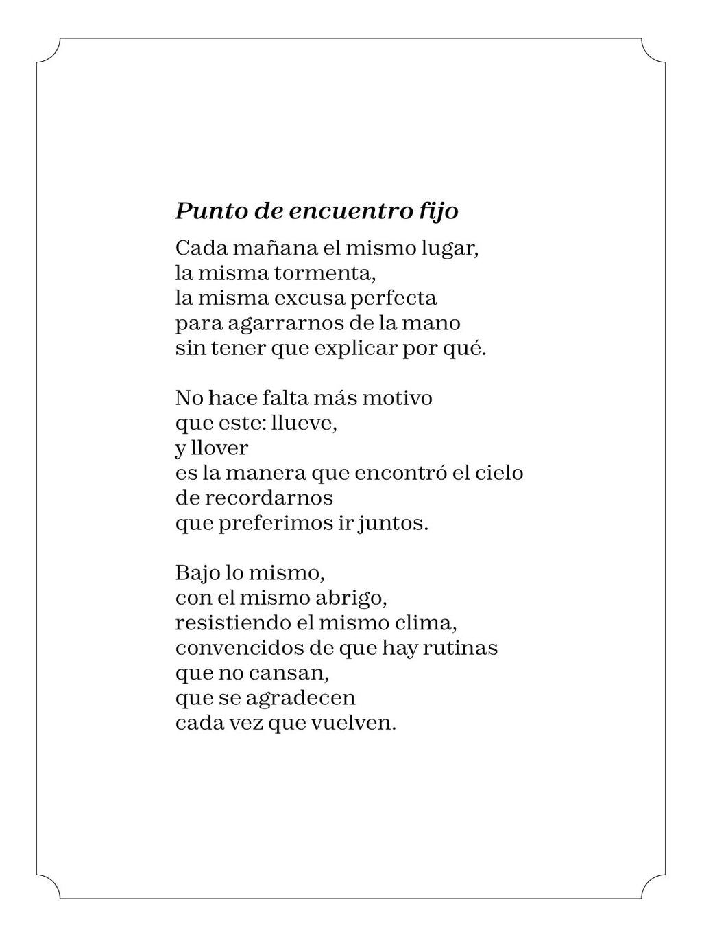 Punto de encuentro fijo