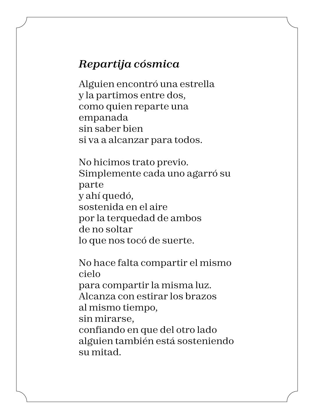 Repartija cósmica