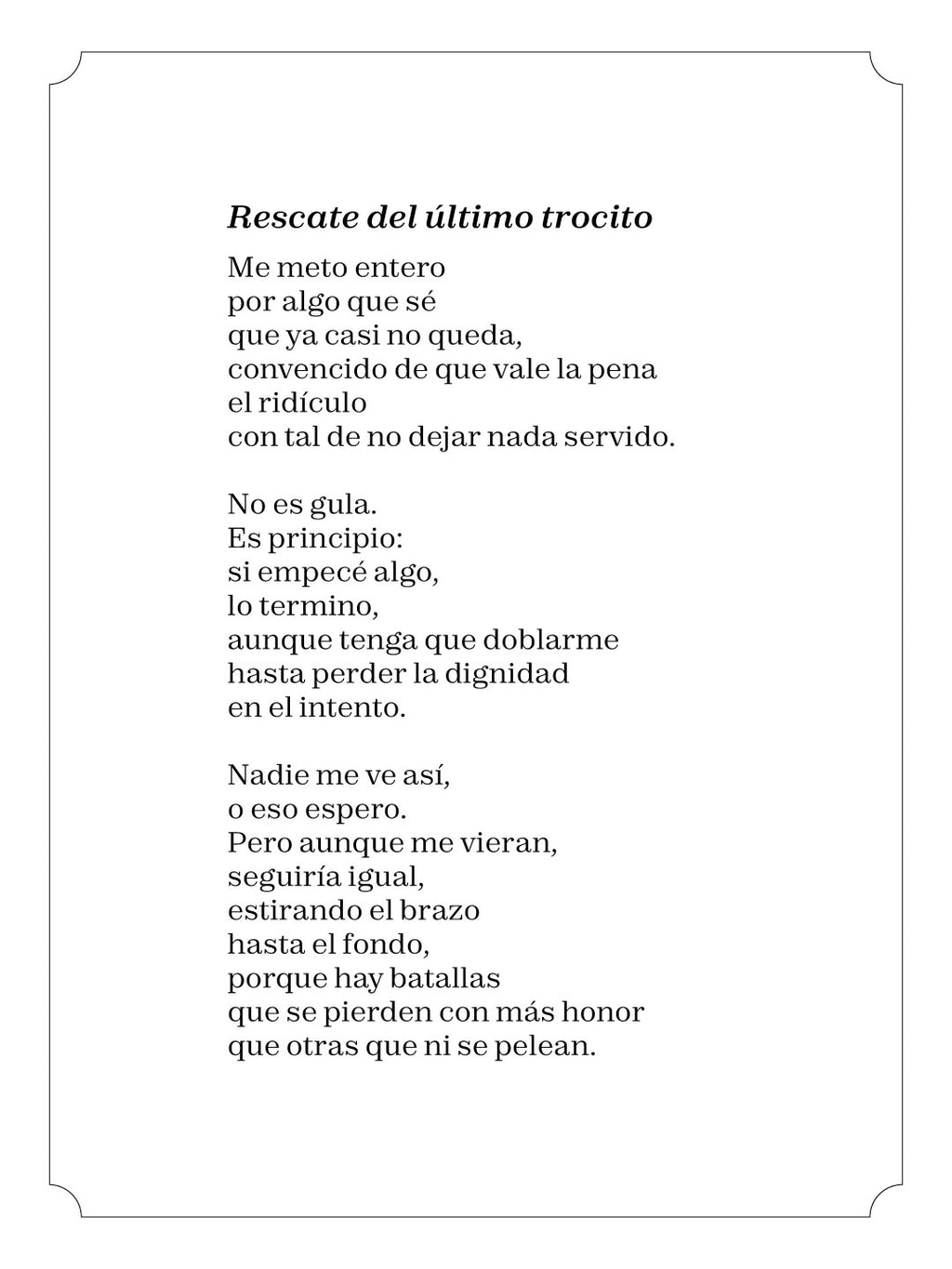 Rescate del último trocito