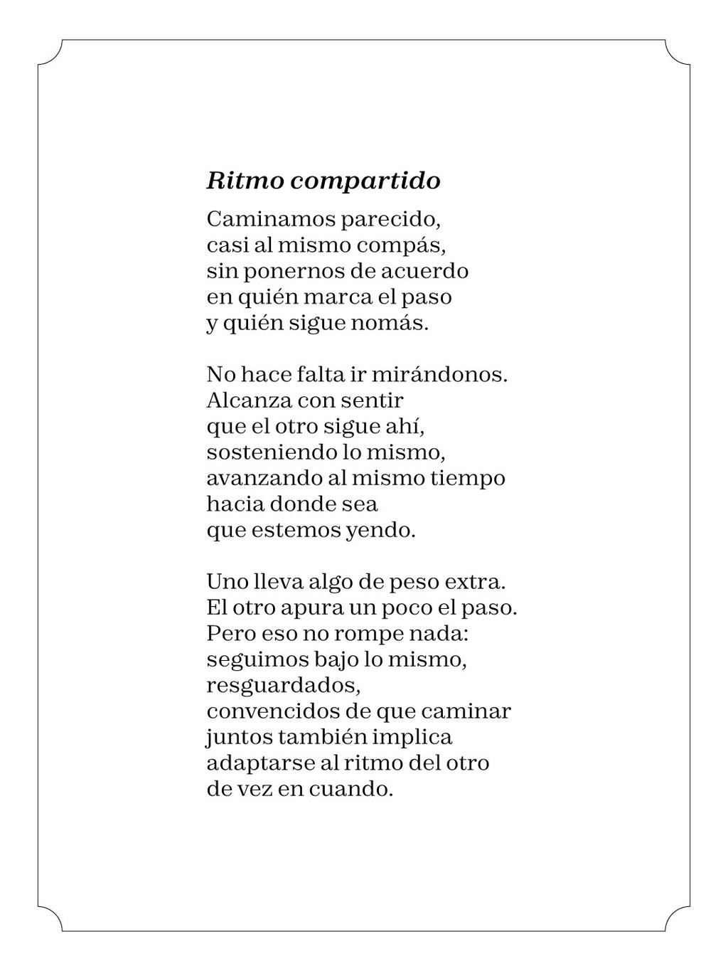 Ritmo compartido