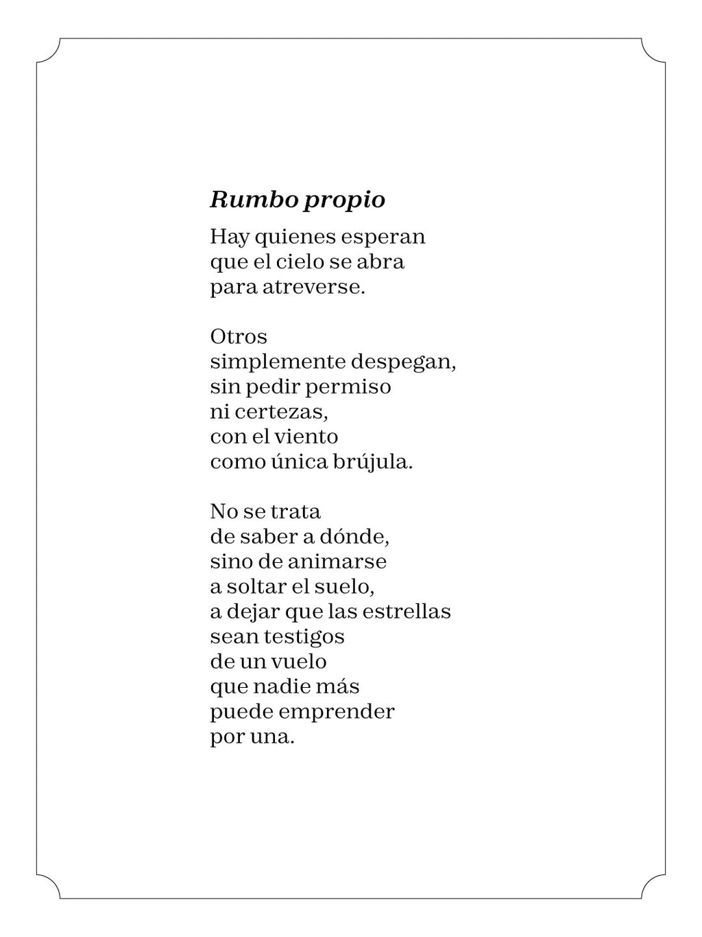 Rumbo propio