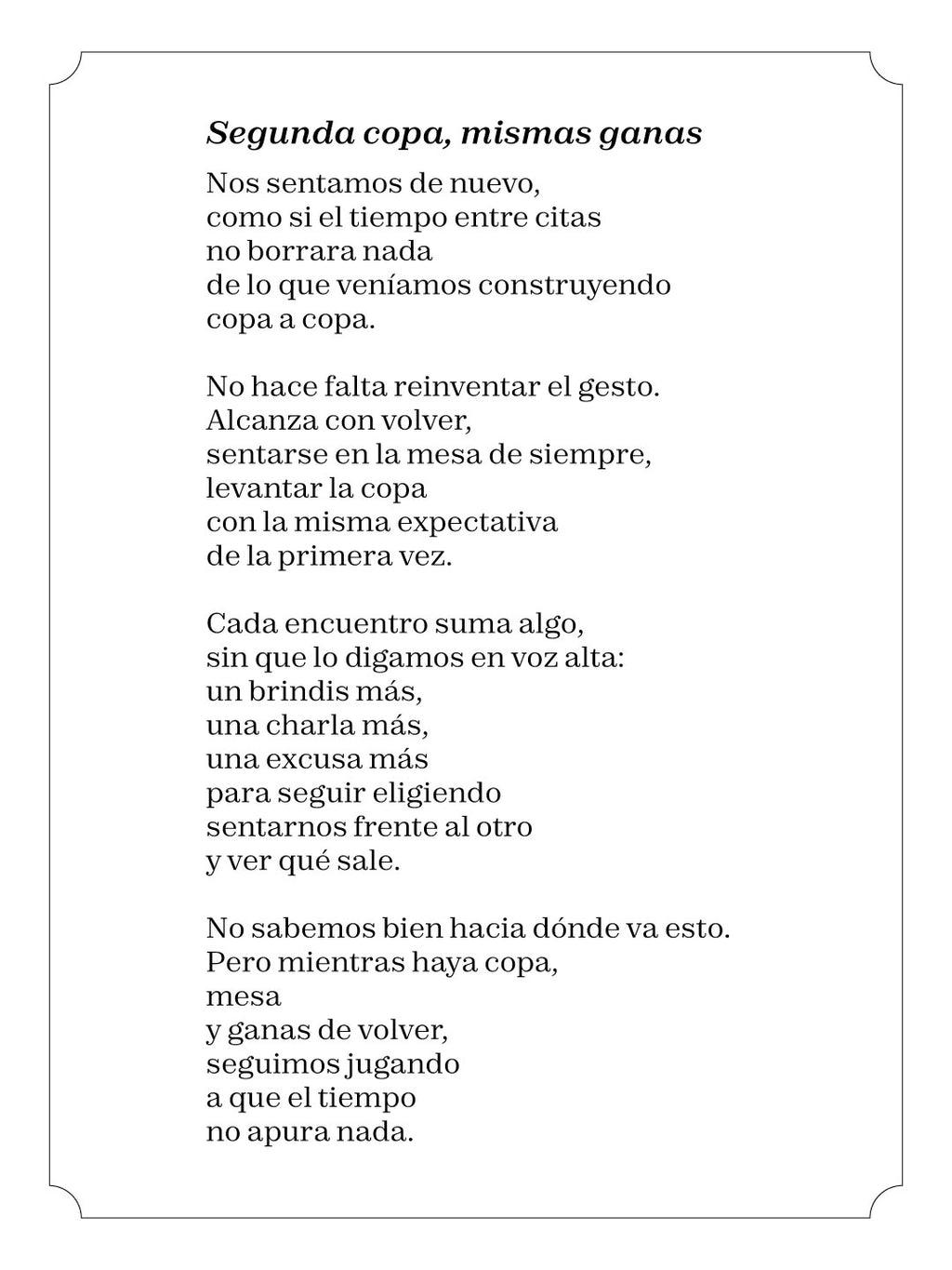 Segunda copa