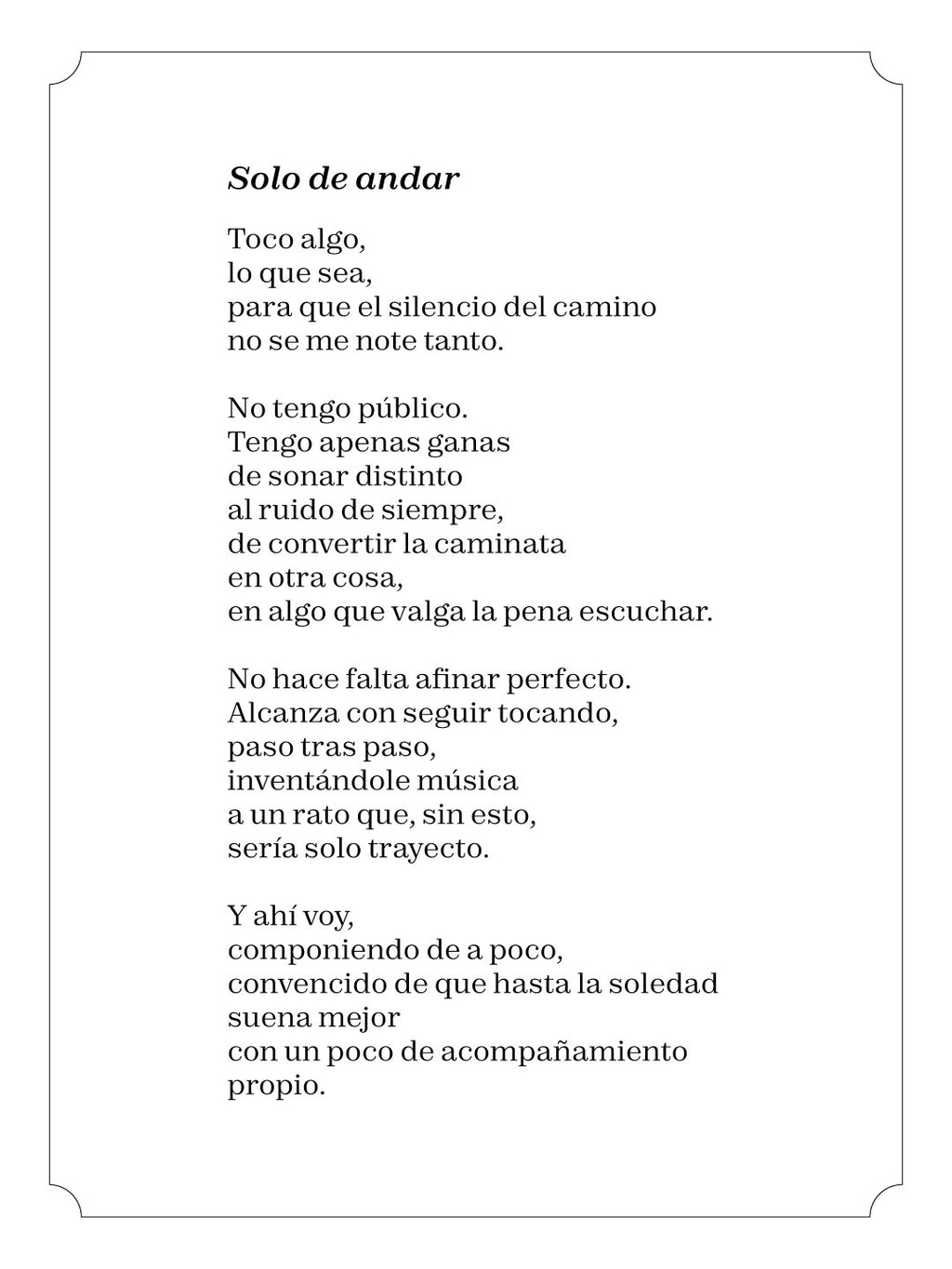 Solo de andar