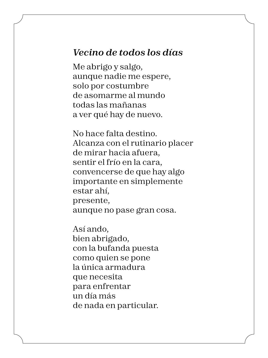 Vecino de todos los días
