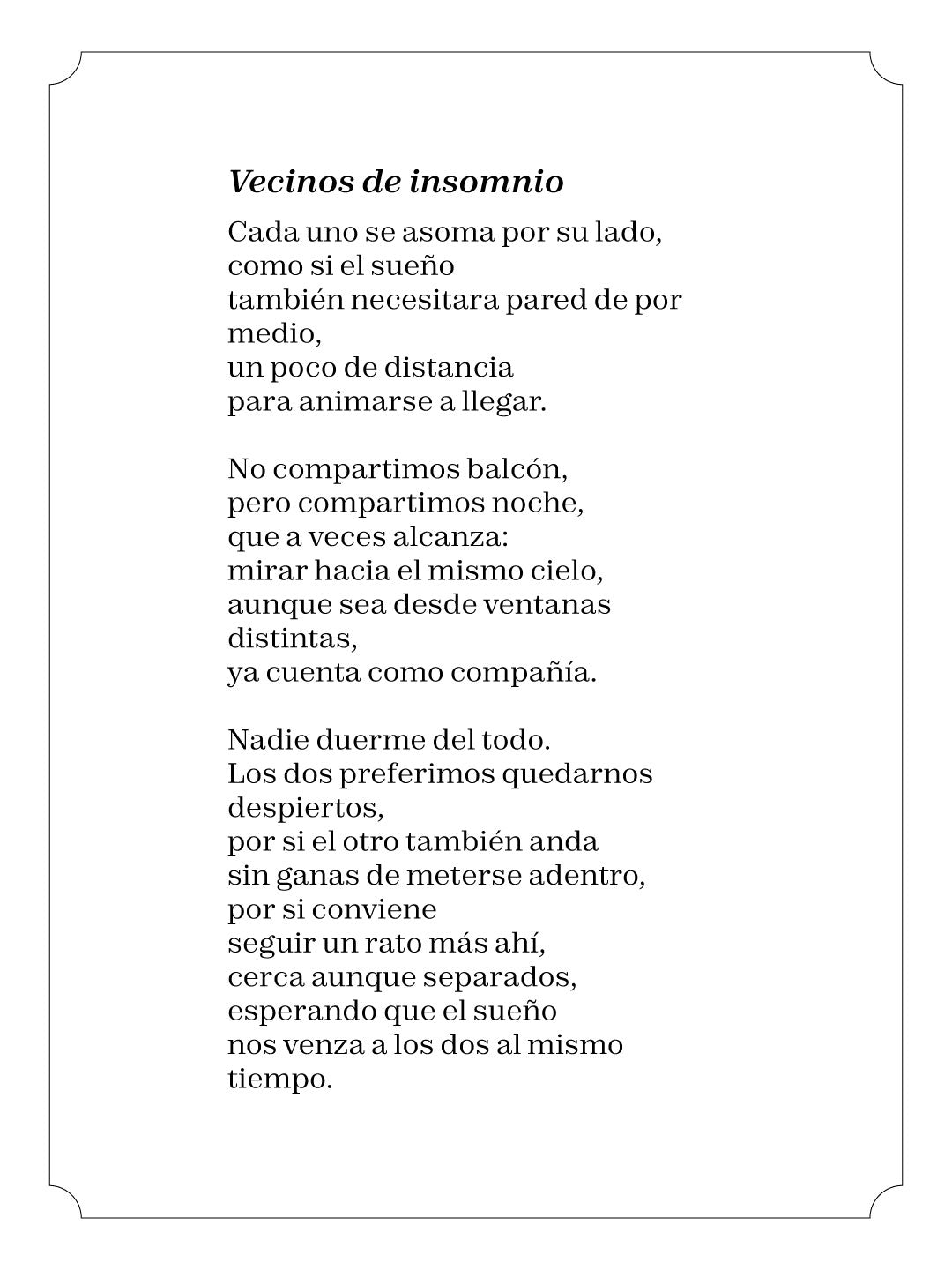 Vecinos de insomnio