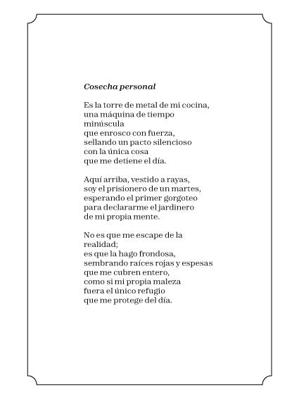 Cosecha personal