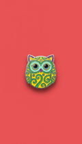 Pin esmaltado divertido con arte exclusivo